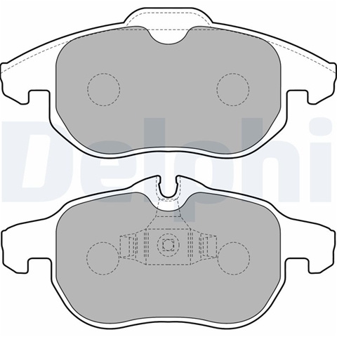 Set Placute Frana,frana Disc Delphi Fiat LP1723