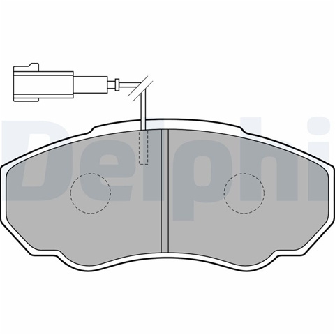 Set Placute Frana,frana Disc Delphi Fiat LP1750