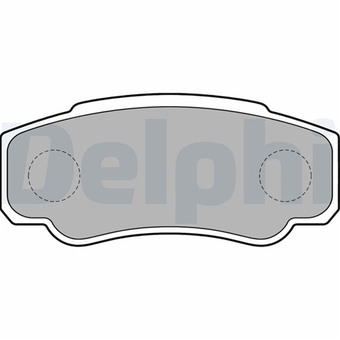 Set Placute Frana,frana Disc Delphi Fiat LP1790