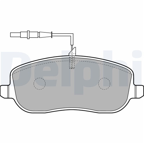 Set Placute Frana,frana Disc Delphi Fiat LP1792