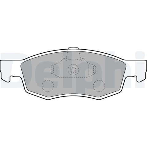 Set Placute Frana,frana Disc Delphi Fiat LP1796