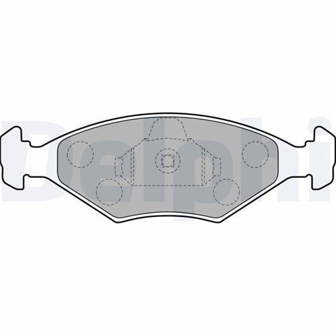 Set Placute Frana,frana Disc Delphi Fiat LP1854