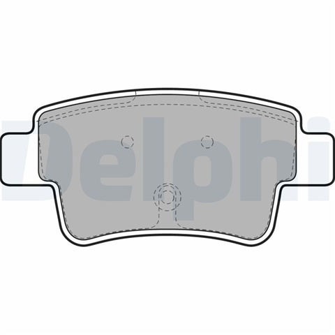 Set Placute Frana,frana Disc Delphi Fiat LP1965
