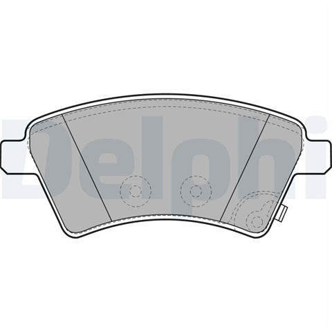 Set Placute Frana,frana Disc Delphi Fiat LP1966
