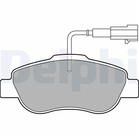 Set Placute Frana,frana Disc Delphi Fiat LP2014