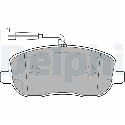 Set Placute Frana,frana Disc Delphi Fiat LP2024