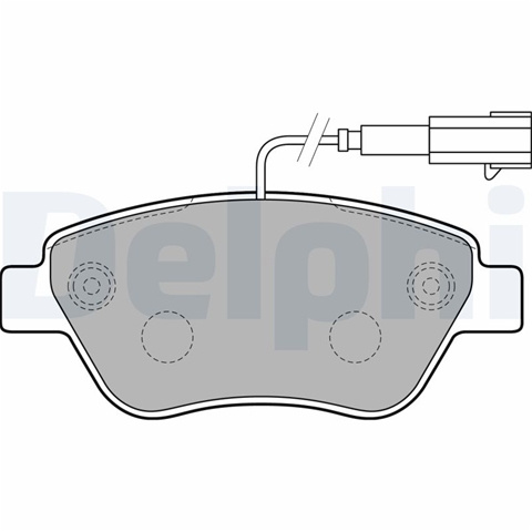 Set Placute Frana,frana Disc Delphi Fiat LP2230
