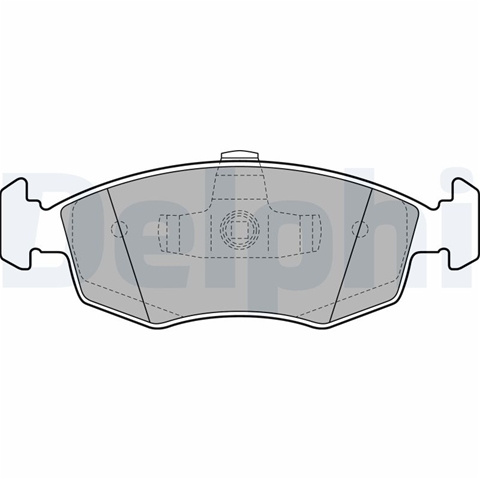 Set Placute Frana,frana Disc Delphi Fiat LP2274