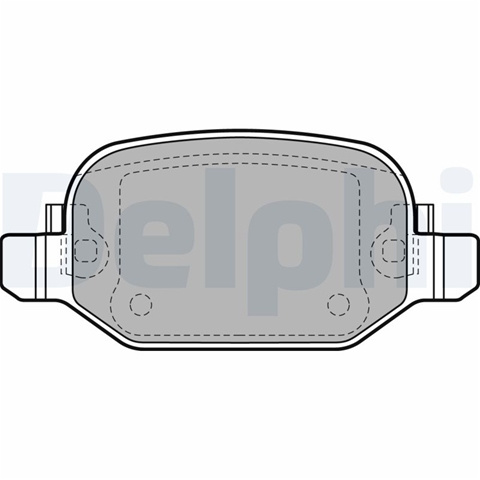Set Placute Frana,frana Disc Delphi Fiat LP2475