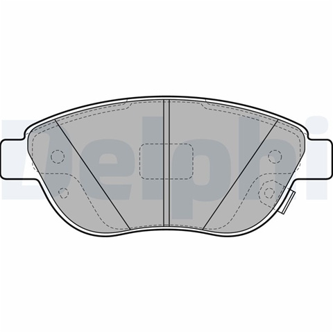 Set Placute Frana,frana Disc Delphi Fiat LP2476