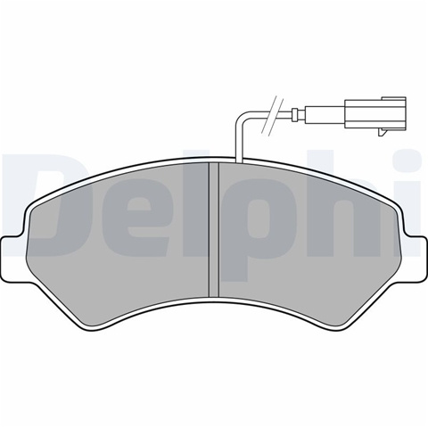 Set Placute Frana,frana Disc Delphi Fiat LP2492