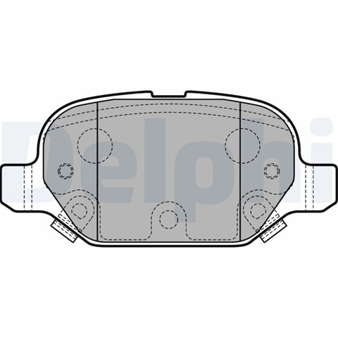 Set Placute Frana,frana Disc Delphi Fiat LP2761