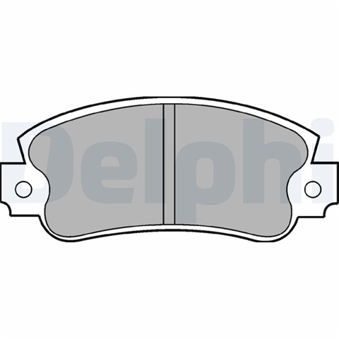 Set Placute Frana,frana Disc Delphi Fiat LP353