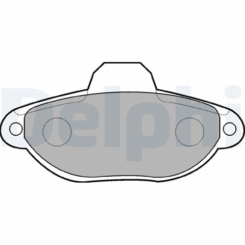 Set Placute Frana,frana Disc Delphi Fiat LP851