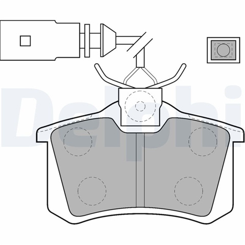 Set Placute Frana,frana Disc Delphi Ford LP1556