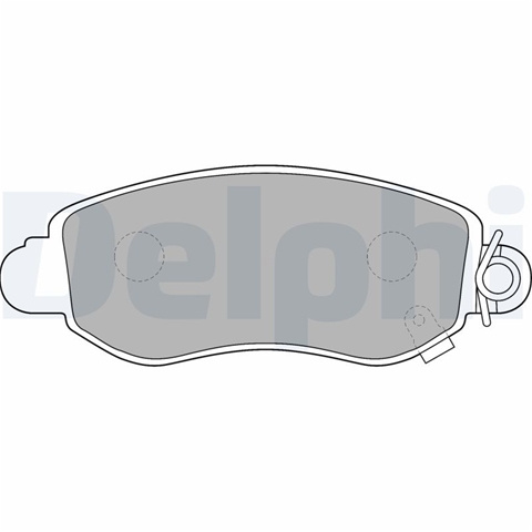 Set Placute Frana,frana Disc Delphi Ford LP1582