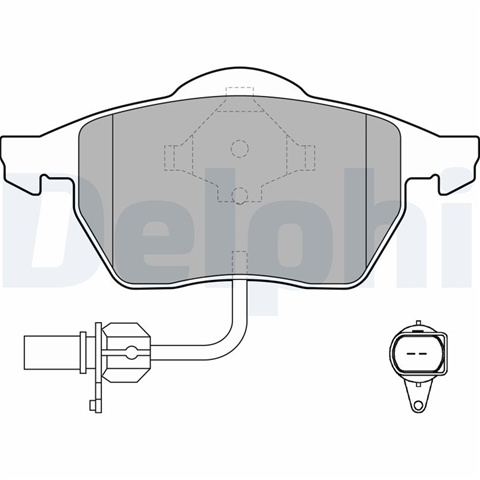 Set Placute Frana,frana Disc Delphi Ford LP1706