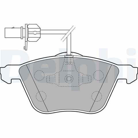 Set Placute Frana,frana Disc Delphi Ford LP1801