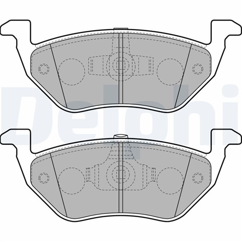 Set Placute Frana,frana Disc Delphi Ford LP2158