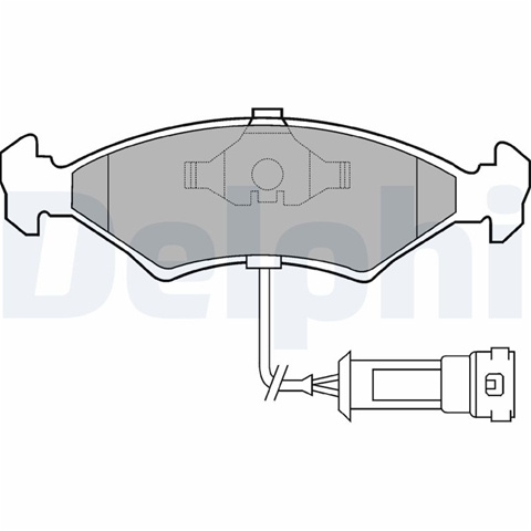 Set Placute Frana,frana Disc Delphi Ford LP255