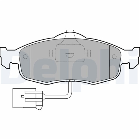 Set Placute Frana,frana Disc Delphi Ford LP781