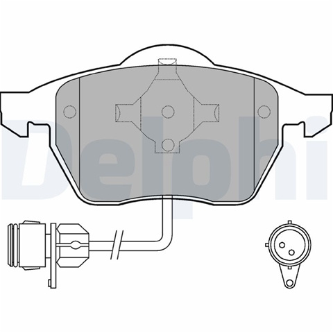 Set Placute Frana,frana Disc Delphi Ford LP784