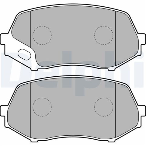 Set Placute Frana,frana Disc Delphi Fuso LP2208