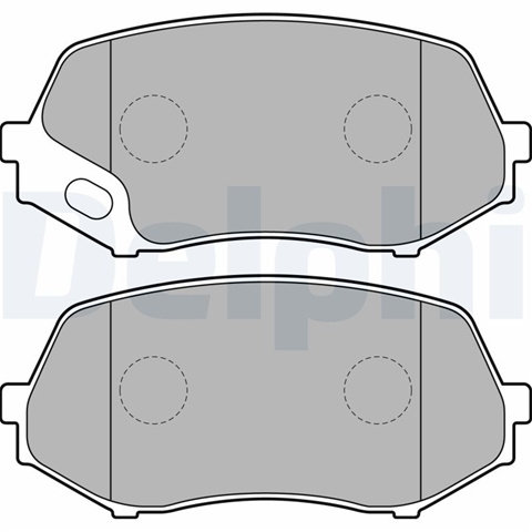 Set Placute Frana,frana Disc Delphi Fuso LP2208