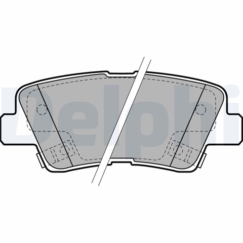 Set Placute Frana,frana Disc Delphi Geely LP2195