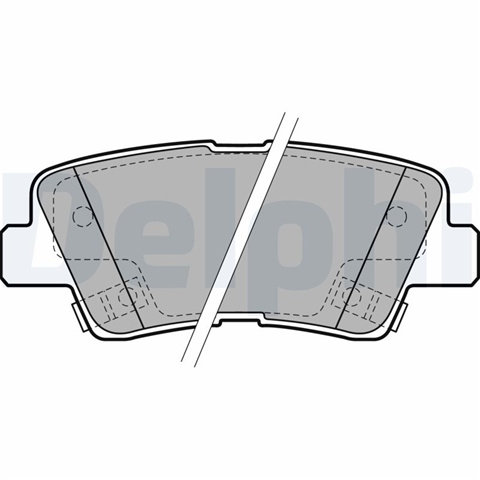 Set Placute Frana,frana Disc Delphi Geely LP2195