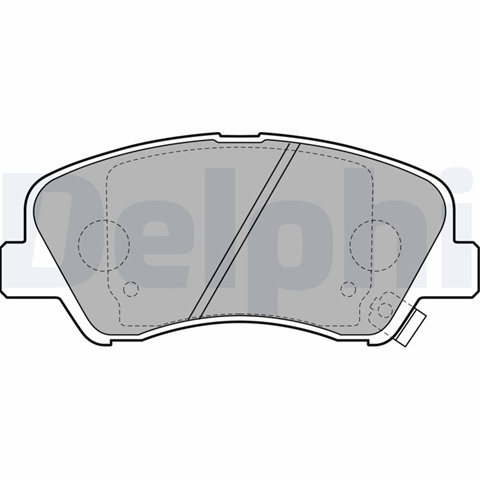 Set Placute Frana,frana Disc Delphi Geely LP2497