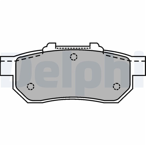 Set Placute Frana,frana Disc Delphi Honda LP1456