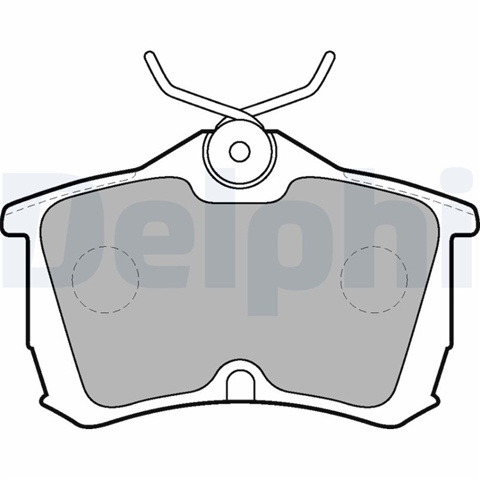 Set Placute Frana,frana Disc Delphi Honda LP1626