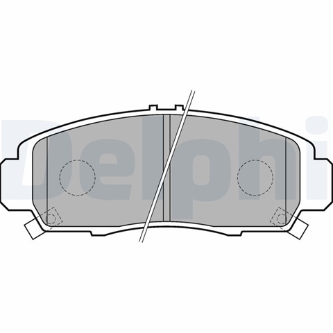 Set Placute Frana,frana Disc Delphi Honda LP1704