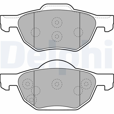 Set Placute Frana,frana Disc Delphi Honda LP1862