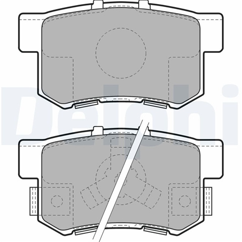 Set Placute Frana,frana Disc Delphi Honda LP1972