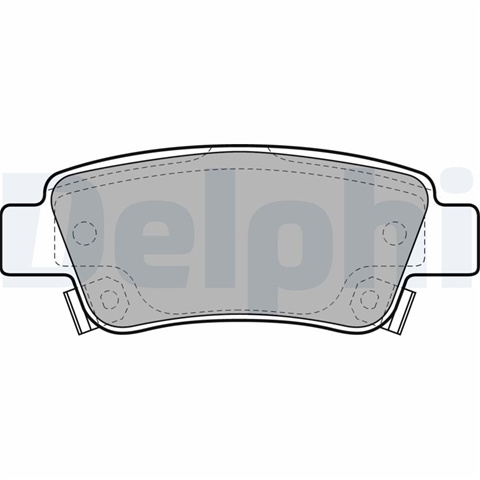 Set Placute Frana,frana Disc Delphi Honda LP2047