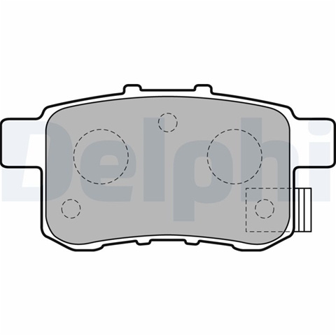 Set Placute Frana,frana Disc Delphi Honda LP2145
