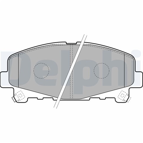 Set Placute Frana,frana Disc Delphi Honda LP2166