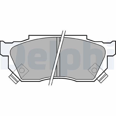 Set Placute Frana,frana Disc Delphi Honda LP445