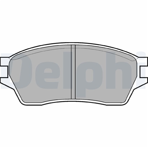 Set Placute Frana,frana Disc Delphi Honda LP561