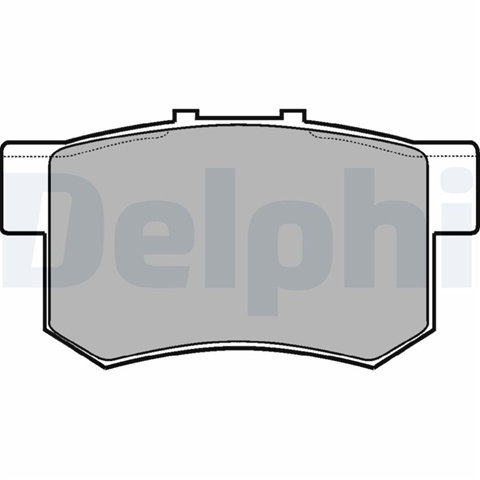 Set Placute Frana,frana Disc Delphi Honda LP948