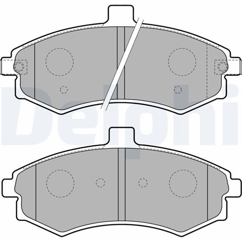 Set Placute Frana,frana Disc Delphi Hyundai LP1788