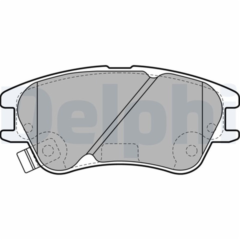 Set Placute Frana,frana Disc Delphi Hyundai LP2062