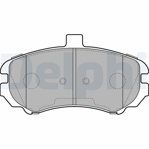 Set Placute Frana,frana Disc Delphi Hyundai LP2150