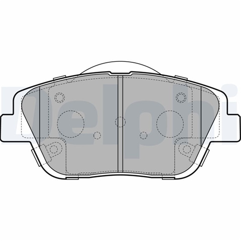 Set Placute Frana,frana Disc Delphi Hyundai LP2688