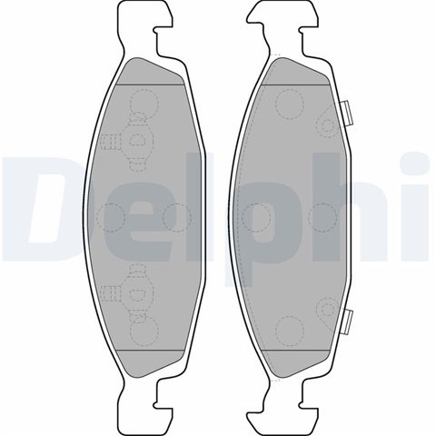Set Placute Frana,frana Disc Delphi Jeep LP1557