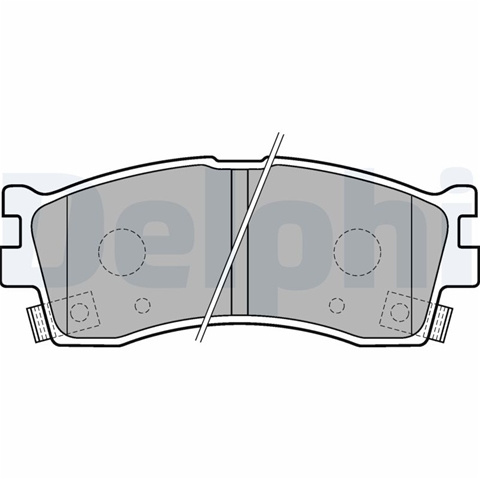 Set Placute Frana,frana Disc Delphi Kia LP1702