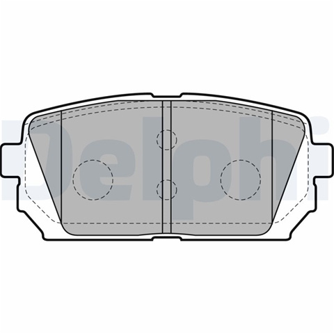 Set Placute Frana,frana Disc Delphi Kia LP2051