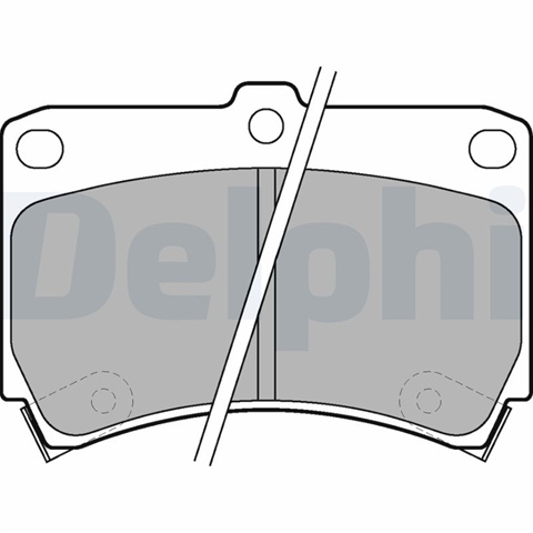 Set Placute Frana,frana Disc Delphi Kia LP743